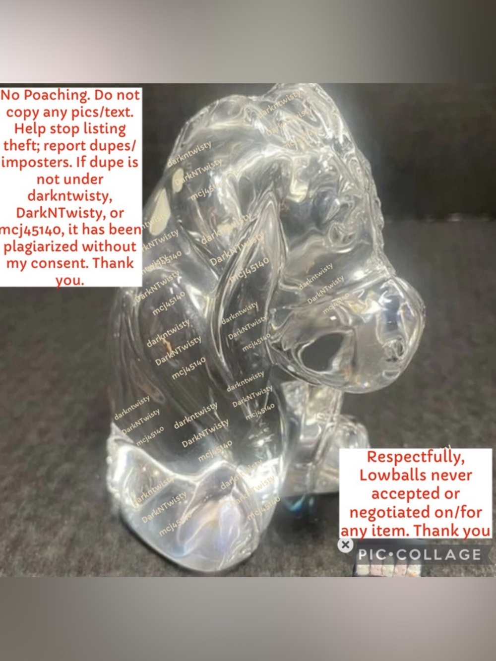 Limited Edition Vintage BNIB Disney Crystal Collection EEYORE 1778/2000 - Picture 3 of 15